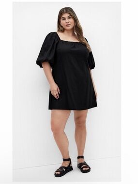 CITY CHIC Women’s plus size Chrissy dress linen blend 18 NWT